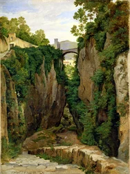 Rotsachtige Kloof bij Sorrento, 1823